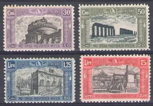 1928 Italien - Königreich, Miliz II Nr. 220/23 MNH** - Gute Zentrierung