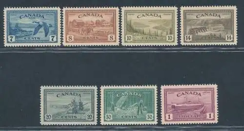 1946 Kanada, Stanley Gibbons Nr. 401/07, postfrisch**