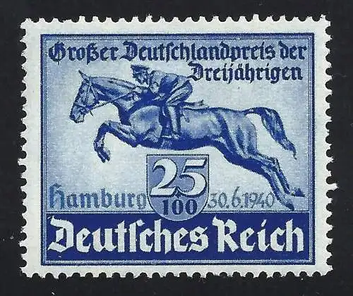 1940 Germania, Nr. 671 71. Hamburg Derby postfrisch/**