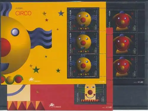2002 EUROPA CEPT Azoren Madeira Portugal Zirkusbogen postfrisch **
