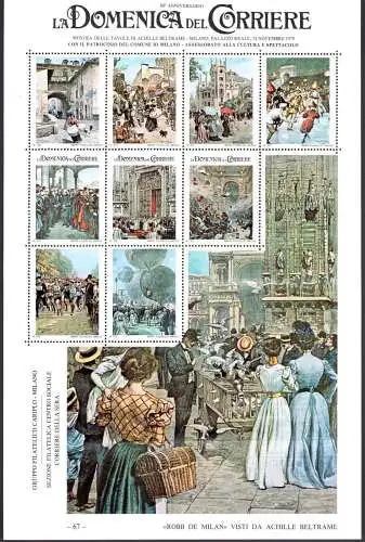 1979 80. Jahrestag des Sonntags des Kuriers - MINIFOGLIO Erinofilo Nuovo