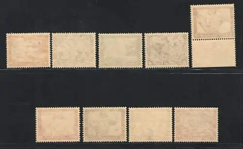 1933 Deutschland Drittes Reich, # 470-478 Wagner, 9 Werte, postfrisch**