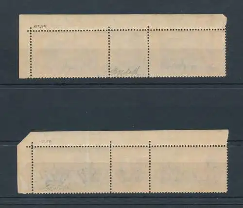 1933 Italien, Luftpost Nr. 51RDa/52d Triptychon Borg Sorte Büschel MNH **