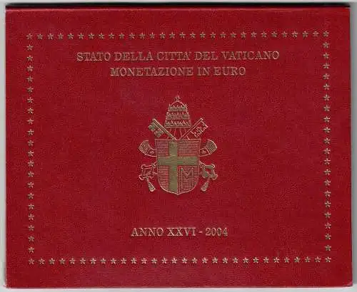 2004 Vatikanstadt, kompletter Jahrgang, FDC