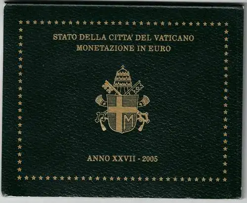 2005 Vatikanstadt, kompletter Jahrgang, FDC