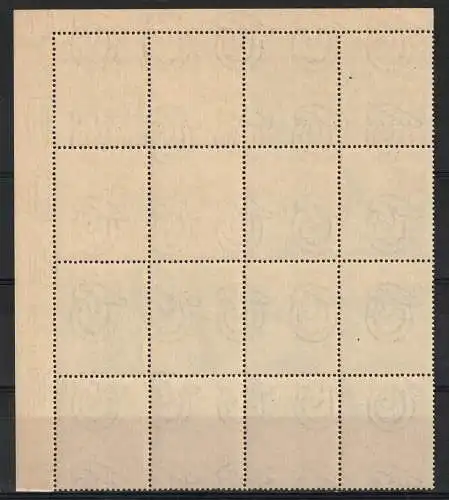1949 Italien Republik, Eckblock von 12 Trinità # 7, postfrisch **