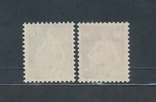 1924-25 SCHWEIZ, Schweiz Einheitliche Sitzung, Prägepapier # 165a/66a, postfrisch**