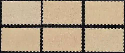 1941 Italien Königreich, Deutsch-Italienische Waffenbruderschaft, # 452/457, postfrisch**