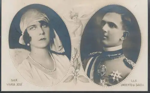 1930 Italien - Hochzeit Prinz Umberto # 269/71, Postkarte gebraucht