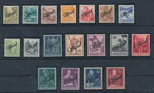 1942 Schweiz, Dienstmarken, Officiel # 46/63, postfrisch**