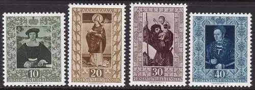 1953 Liechtenstein, Gemälde, Nr. 273/276 - Serie mit 4 Werten - postfrisch**