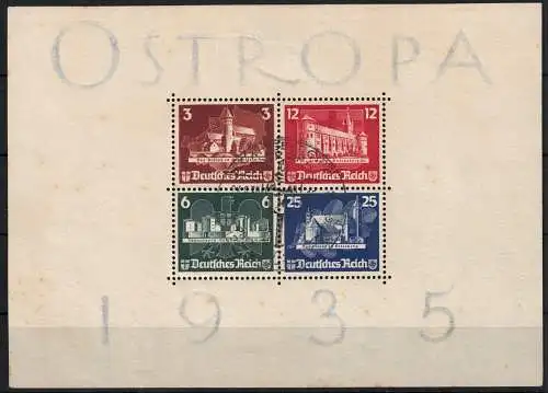 1935 Deutsches Reich, Zettel # 3 Ostropa, gebraucht