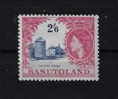 1954 Basutoland, SG # 51a Bright Ultramarine and Purpur-Lake, MNH **
