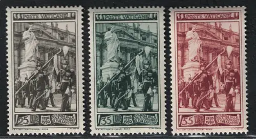 1950 Vatikan, neue Briefmarken, kompletter Jahrgang 3 Werte - postfrisch **