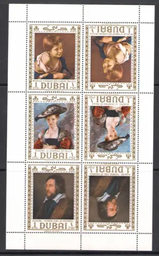 1967 Dubai, SG Nr. 253/55 - Gemälde - postfrisch **