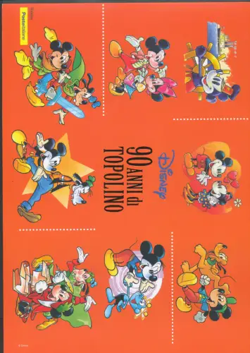 2017 Italien - Republik, Folder - 90 Jahre Mickey Mouse Nr. 542 - postfrisch **