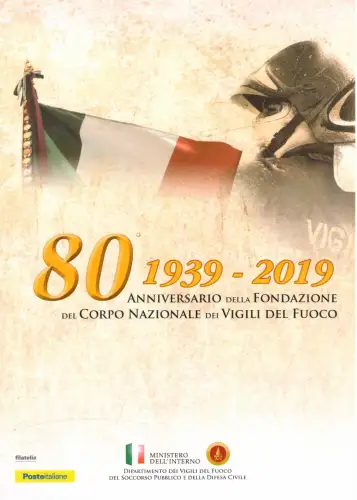 2019 Italien - Republik, Folder - Feuerwehr Nr. 731 - postfrisch **