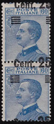 1924 KÖNIGREICH ITALIEN - Nr. 178gk vertikales Paar MNH/** SORTEN