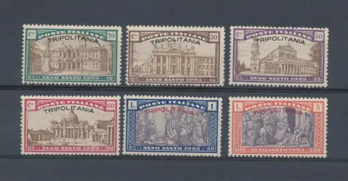 1925 TRIPOLITANIEN, Heiliges Jahr, Nr. 17/22, 6 Werte, postfrisch**
