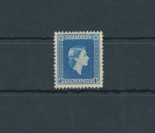 1954-63 NEW ZEALAND - Stanley Gibbons O164a - Printed on the gummed side - Elisabetta II - MNH **