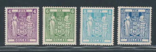 1967-84 NEUSEELAND, Fiscali #F219/F222, postfrisch**