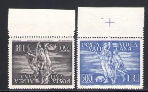 1948 Vatikan, Luftpost Tobia Nr. 16/17 - 2 Werte ** postfrisch