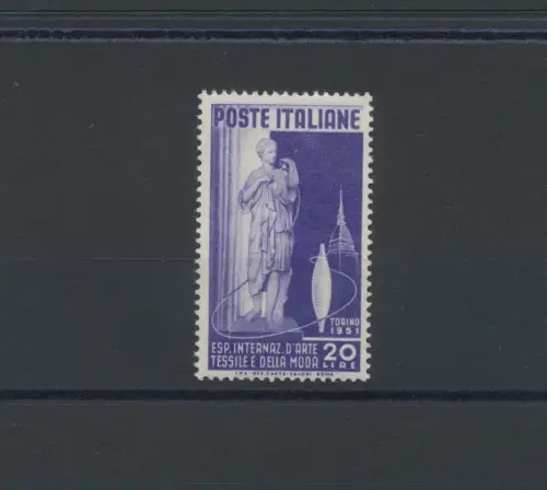 1951 Italien - Republik, Textilkunst, 1 Val, Nr. 659, postfrisch **