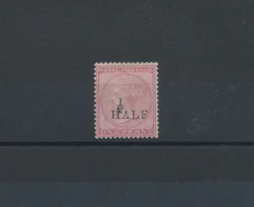 1877 WEIHNACHTEN, SG. 85 - 1/2 d. auf 1 d. rosa, MH*