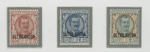 1926 Oltre Giuba, Nr. 42-44, Michetti überdruckt, 3 Werte, postfrisch **