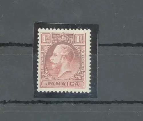 1929-32 JAMAIKA - George V - Stanley Gibbons Nr. 108 - 1d. scarlet - Die I - Multiscript CA - MNH **
