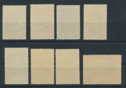 1921 Liechtenstein, Nr. 52/59, Verschiedene Ansichten oder Bildnisse von Fürst Johannes II., 8 Val, NMH**