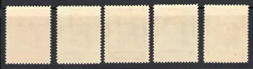 1932 SAN MARINO, Eröffnung Palazzo delle Poste, Nr. 159-163 - MNH ** Zertifikat Philatelie De Simoni