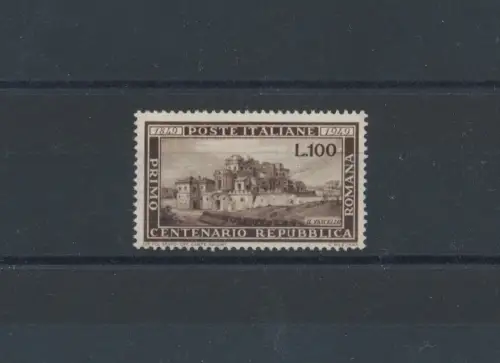 1949 Italien - Republik, Serie Römische Republik, 100 Lire braun, 1 Wert, postfrisch Nr. 600, zentriert postfrisch **