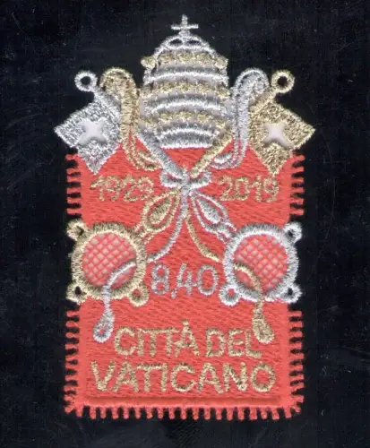 2019 Vatikan, 8,40 Euromarke aus Stoff # 1809, postfrisch**