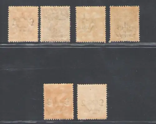 1924 ERITREA, Steuern und Überweisungen, 6 Werte, Nr. 1/6, postfrisch**