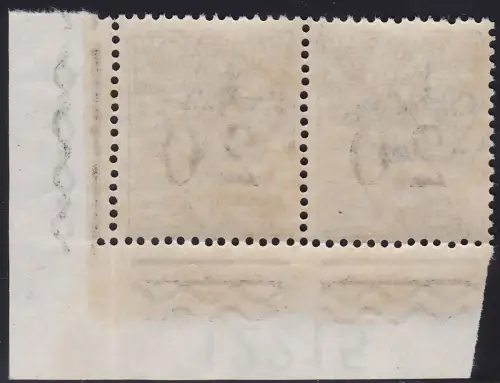 1924 Italien - Königreich, Steuermarken für Vaglia Nr. 1 MNH / ** SELTENES PAAR MIT TISCHNUMMER