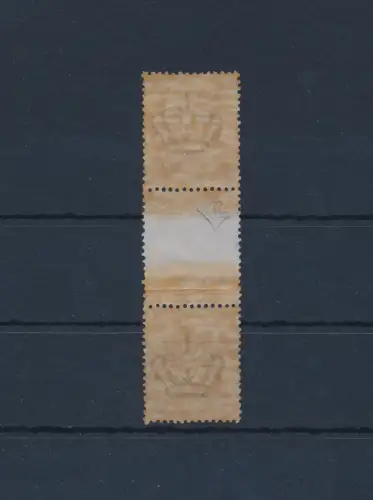 1896-97 Italien, Nr. 65, 1 Cent - vertikales Paar mit Gruppenzwischenraum, postfrisch **