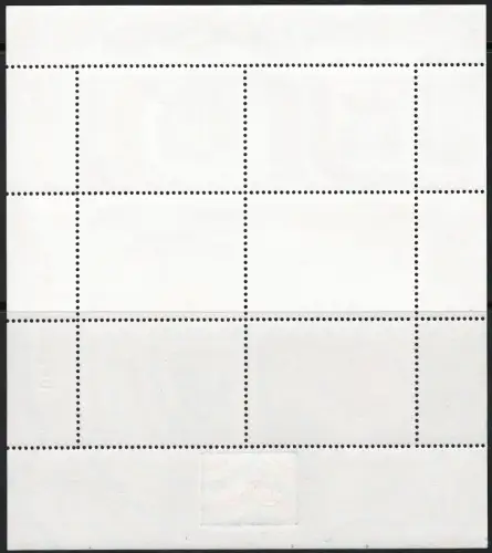 1990 Italien, Fußballbogen #7, Deutschland Weltmeister, FIFA-Logo, postfrisch**