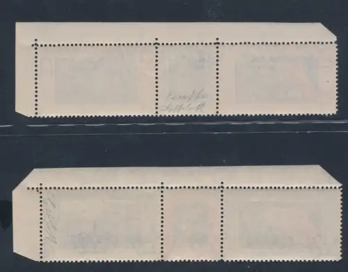 1933 Italien - Königreich, Luftpost Nr. 51 Da/52 - Borg Tripttici con Varieté Cuffo, MNH ** Historisches Zertifikat Giulio Bolaffi