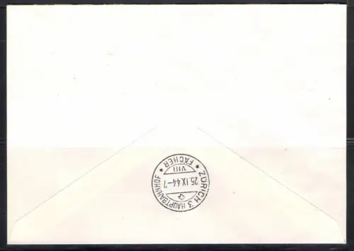 1944 Champion, Nr. 1/5 - gezackt 11 - Einschreiben 23.09.1944 - gebraucht