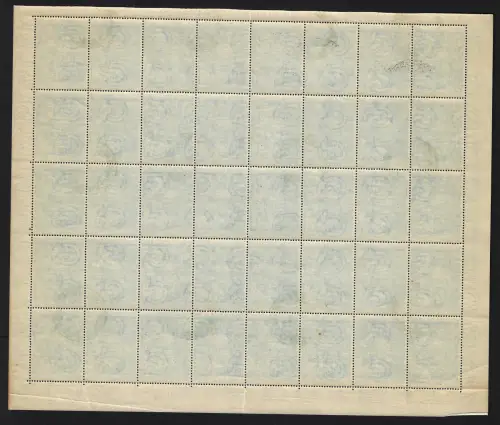 1950 Italien, ganzer gebrauchter Bogen 55 Lire Heiliges Jahr Nr. 621