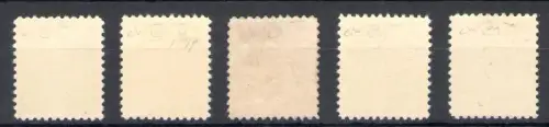 1944 Italienischer Meister, Autonome Ausgabe, Nr. 1a/5a - Wappen der Gemeinde, I Auflage - gezähnt 11 1/2 - MNH** - Selten Signiert Raybaudi