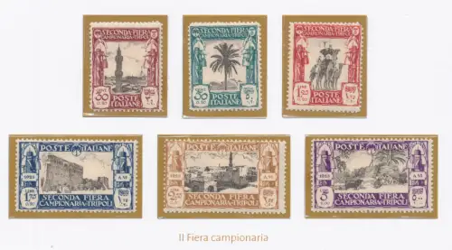 1928 LIBYEN, 2 Tripolis Messe Nr. 72/77 - postfrisch**