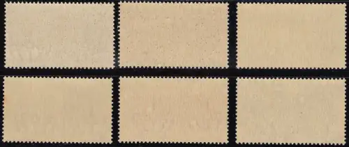 1941 Italien Königreich, Deutsch-Italienische Waffenbruderschaft, # 452/457, postfrisch**