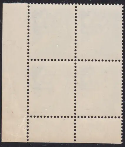 1929 Königreich Italien, Nr. 259 Kaiserreich 25 Lire grün gelb MNH / ** VIERTEL BLATTECKE mit der SELTENEN Tabellennummer (1)