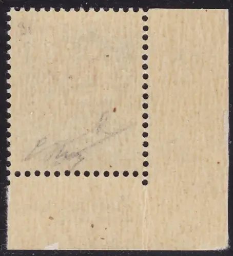 1944 RSI, Luftpost - A 123 5 Lire grün MNH ** TISCHNUMMER Signatur Olive