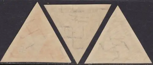 1933 LETTLAND, Pro verletzte Flieger, Serie mit 3 Werten, Luftpost - Nr. 30/32 MLH* UNGEZÄHNT