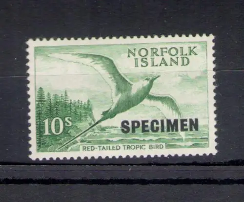 1960-62 ANorfolk Island, Stanley Gibbons n. 36s Aufdruck Probe, MNH**