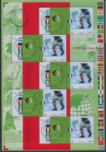 2002 Frankreich Weltmeisterschaften Gemeinsame Ausgabe # 2701/2702 - MNH **