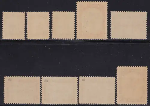 1945 GRÖNLAND, König Christian X Säugetiere, Nr. 10/18 Serie 9 Werte, postfrisch**